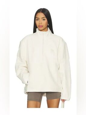 NWT Skims Teddy Half Zip Up Pullover in Ecru Medium